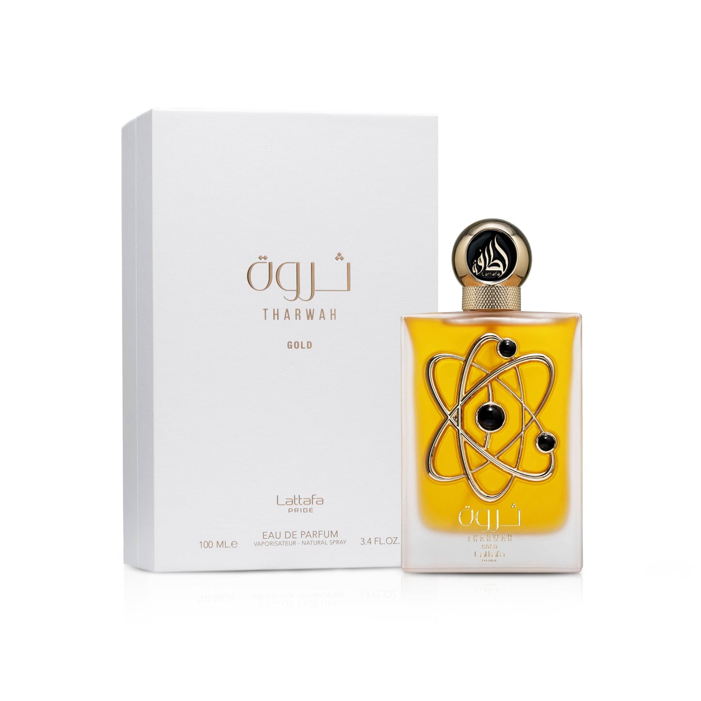 LATTAFA PRIDE THARWAH GOLD EAU DE PARFUM FOR WOMEN 100ML