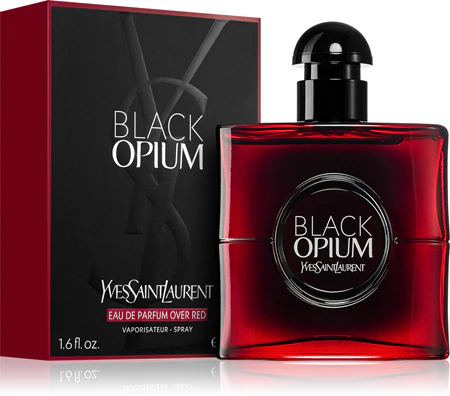 Yves Saint Laurent Black Opium Eau De Parfum Over Red For Women