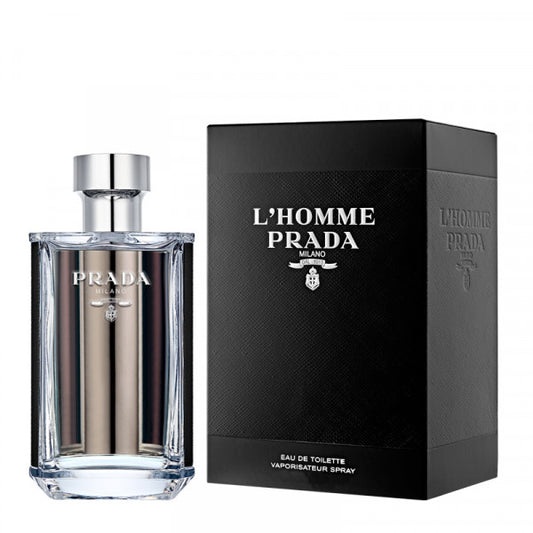 PRADA L'HOMME EAU DE TOILETTE FOR MEN IMPORTED FROM FRANCE100ML