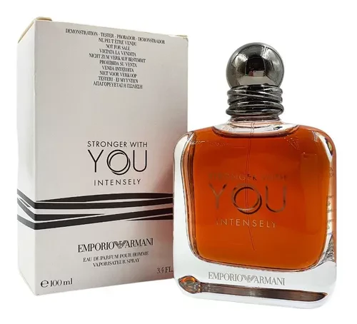EMPORIO ARMANI STRONGER WITH YOU INTENSELY EAU DE PARFUM TESTER PACK FOR MEN 100ML