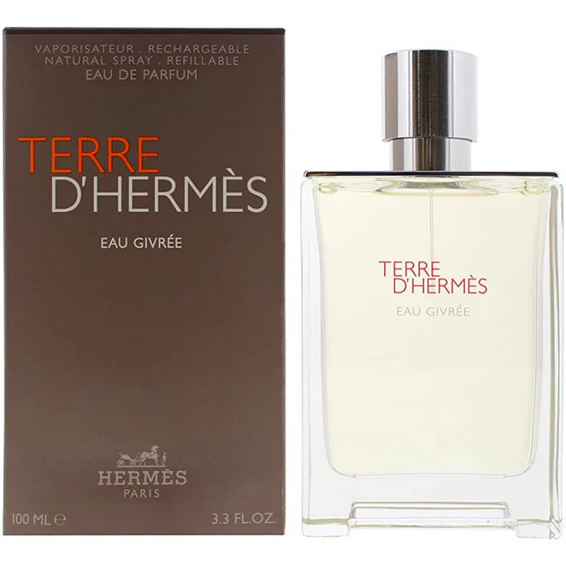 HERMES PARIS TERRE D'HHERMERS EAU GIVREE EAU DE PARFUM FOR MEN FROM FRANCE 100ML