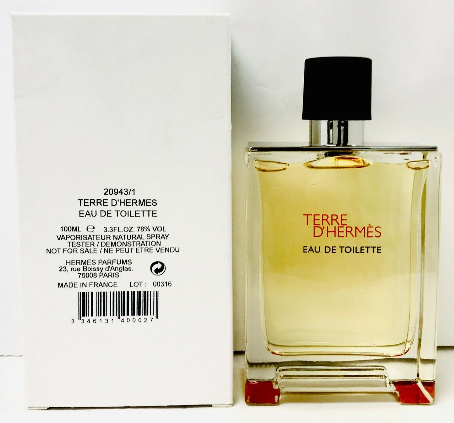 Terre D'hermes Eau De Toillette Fragrance For Men Tester Pack Imported From France 100ml - Nacosnepal