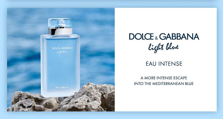 Dolce & Gabbana Light Blue Eau Intense Perfume For Women 100ml - Nacosnepal