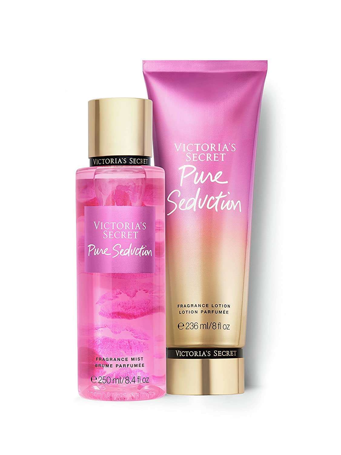 Victoria's Secret Pure Seduction Perfume Body Mist And Lotion Combo Set Valentine Gift For Ladies 250ml And 236ml Each - Nacosnepal