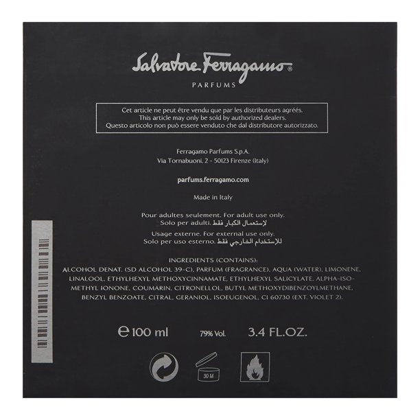 F black By Salvatore Ferragamo EDT Fragrance For Men 100ml - Nacosnepal