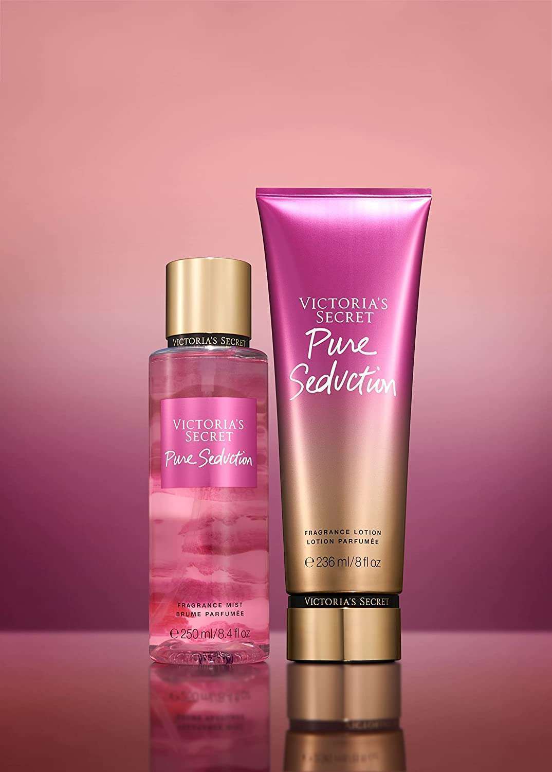 Victoria's Secret Pure Seduction Perfume Body Mist And Lotion Combo Set Valentine Gift For Ladies 250ml And 236ml Each - Nacosnepal