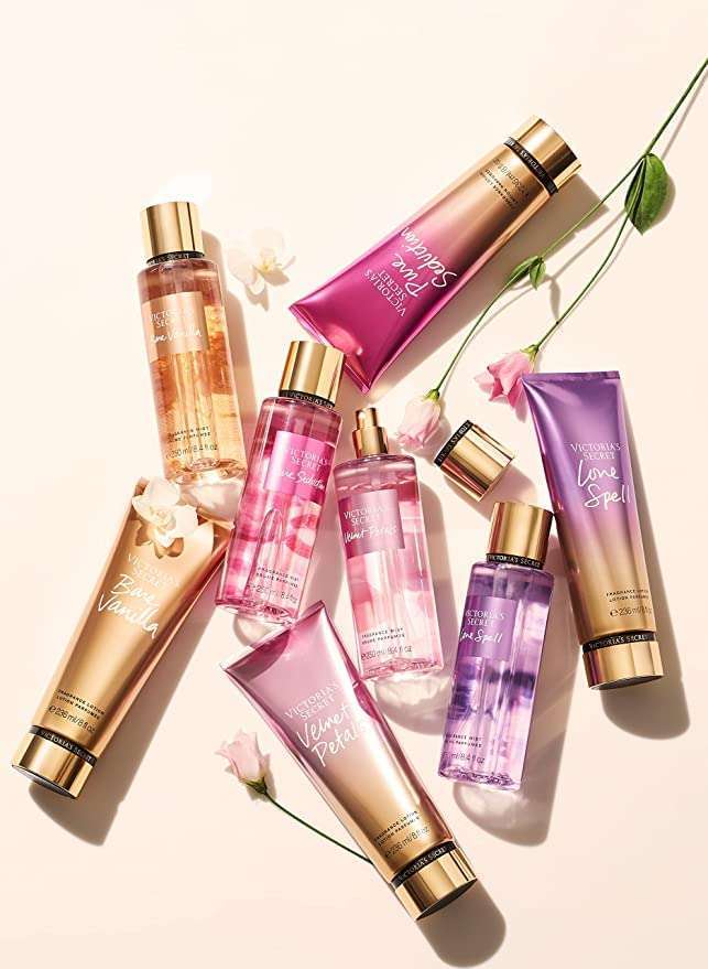 Victoria's Secret Velvet Petals Perfume Body Mist And Lotion Combo Set Valentine Gift For Ladies 250ml And 236ml Each - Nacosnepal