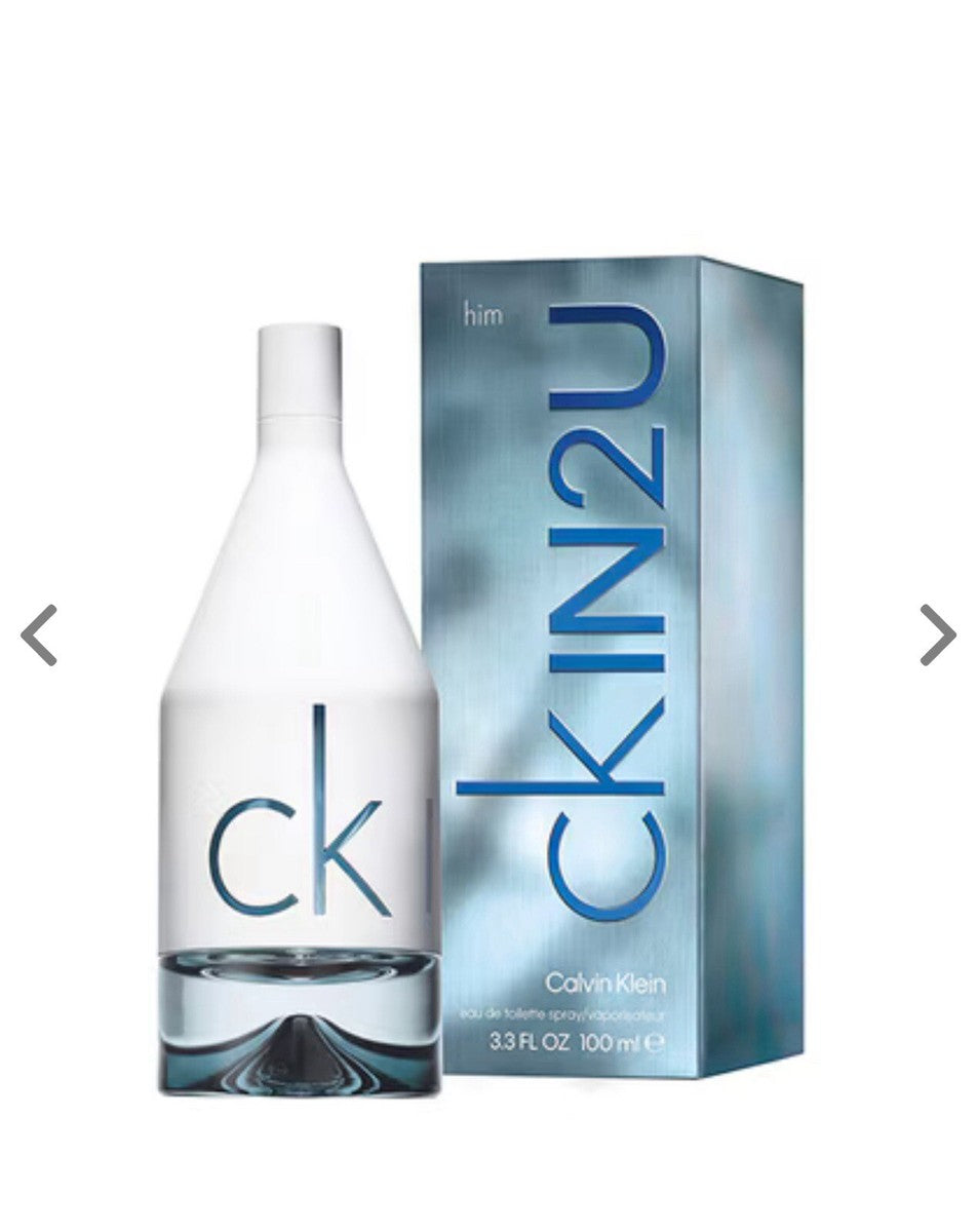 CALVIN KLEIN IN2U EAU DE TOILETTE FOR MEN IMPORTED FROM FRANCE 100ML