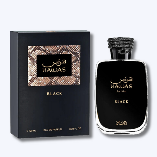 RASASI HAWAS BLACK EAU DE PARFUM FOR MEN IMPORTED FROM UAE 100ML