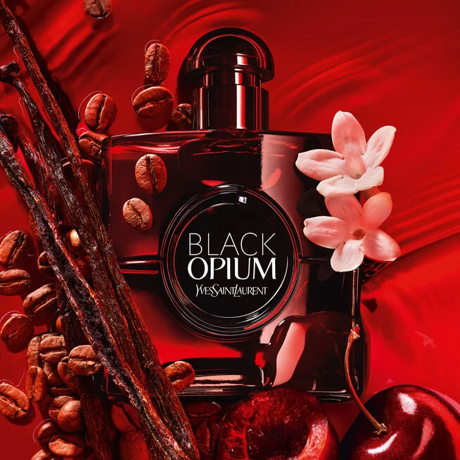 Yves Saint Laurent Black Opium Eau De Parfum Over Red For Women Imported From France 90ml