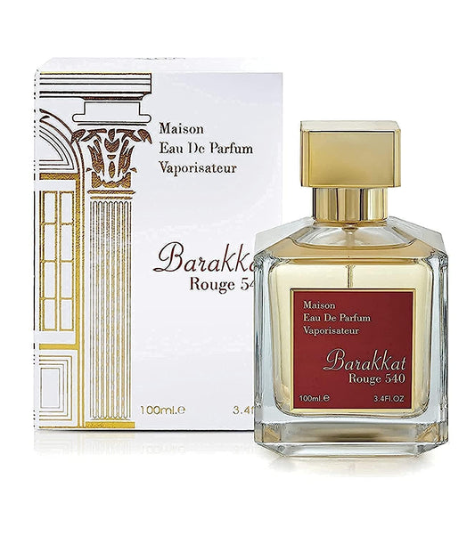MAISON EAU DE PARFUM VAPORISATEUR BARAKKAT ROUGE 540 FOR UNISEX 100ML