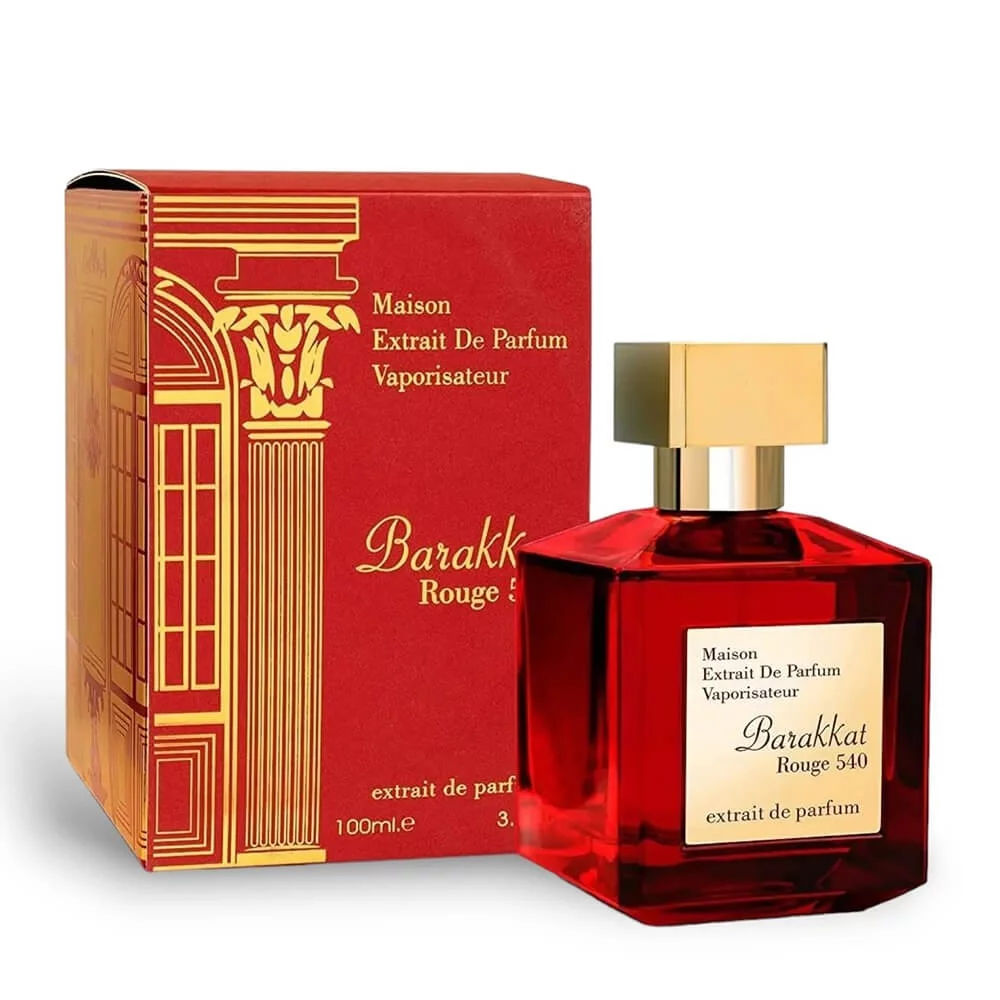 MAISON EXTRAIT DE PARFUM VAPORISATEUR BARAKKAT ROUGE 540 FOR UNISEX 100ML