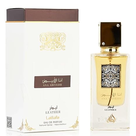 LATTAFA ANA ABIYEDH LEATHER EAU DE PARFUM FOR MEN AND WOMEN UNISEX FRAGRANCE 60ML