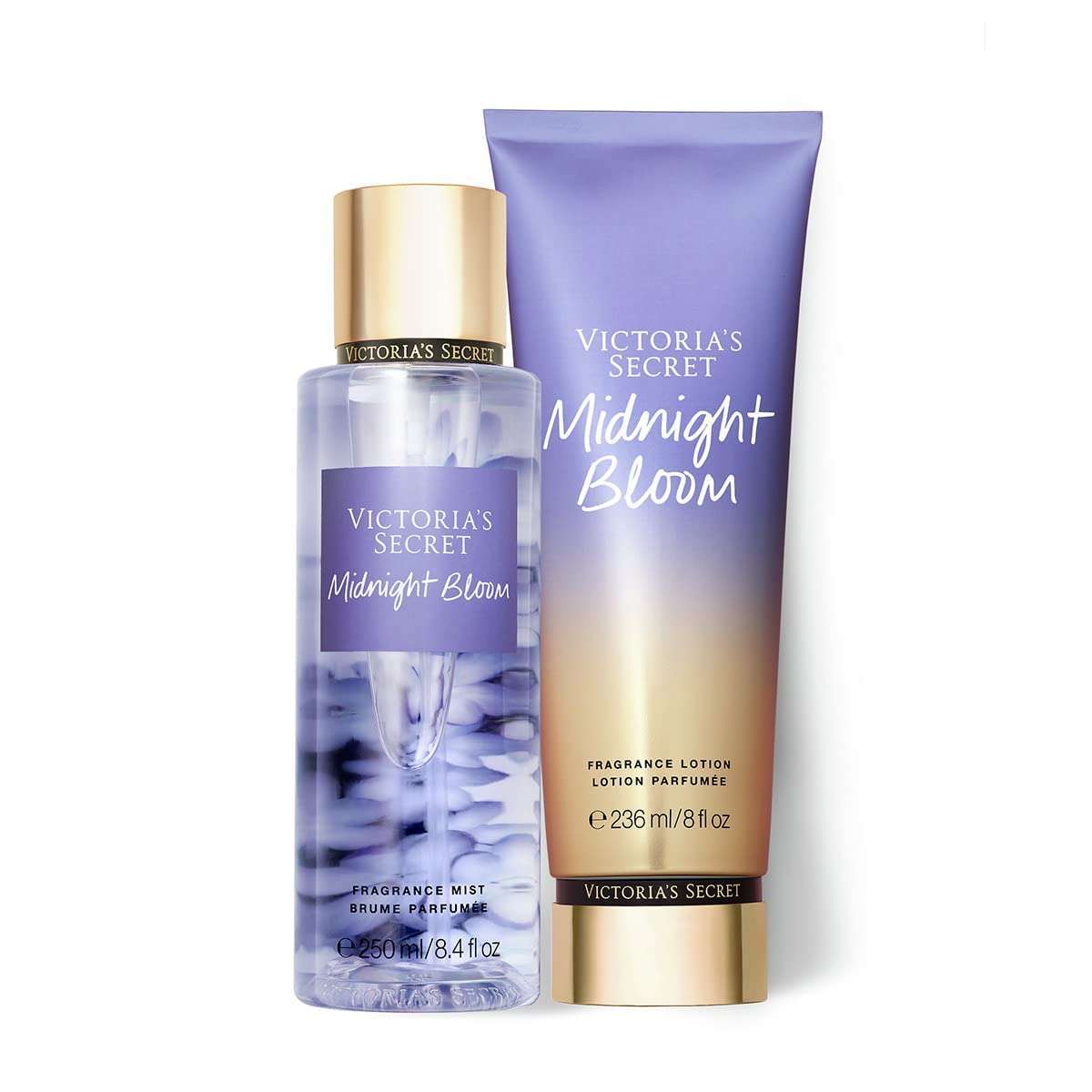 Victoria's Secret Midnight Bloom Perfume Body Mist And Lotion Combo Set Valentine Gift For Ladies 250ml And 236ml Each - Nacosnepal