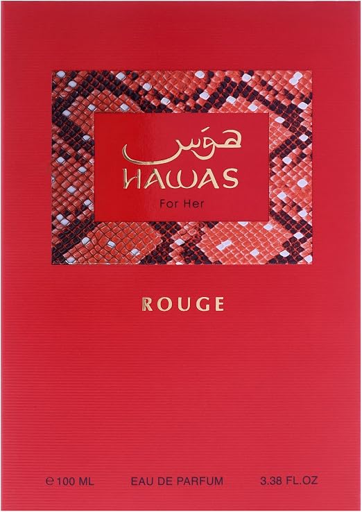 Rasasi Hawas For Her Rouge Eau De Parfum For Women Imported From Uae 100ml