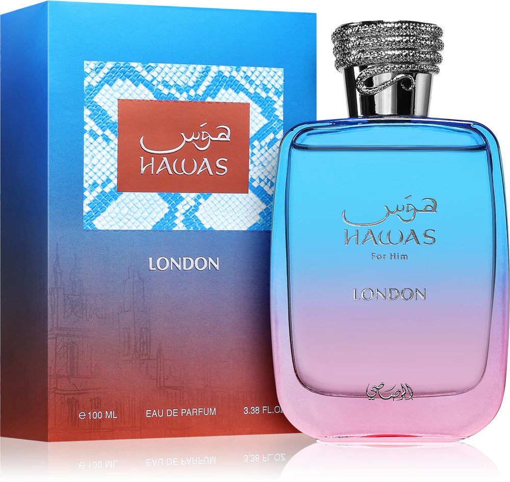 Rasasi hawas for him london eau de parfum for men impored from uae 100ml