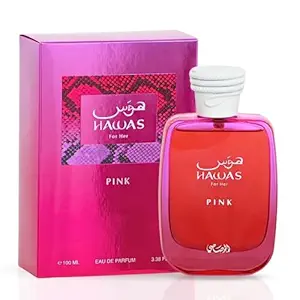 Rasasi hawas for her pink eau de parfum for women imported from uae 100ml