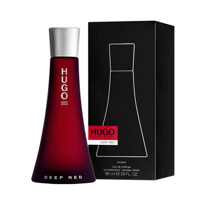 Hugo boss deep red eau de parfum for women imported from usa 90ml