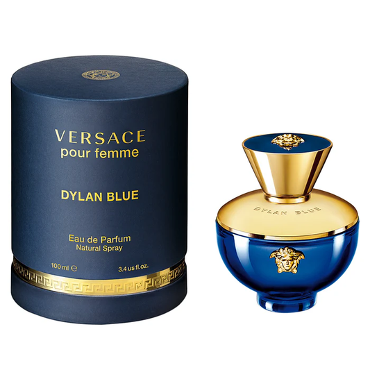 VERSACE POUR FEMME DYLAN BLUE EAU DE PARFUM FOR WOMEN IMPORTED FROM FRANCE 100ML
